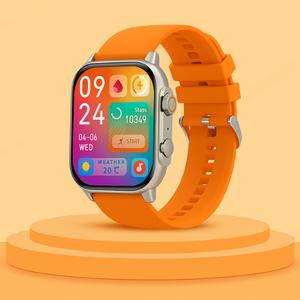 Infinity P7 Smartwatch: Vibrant Orange, AMOLED Display & Bluetooth Calling
